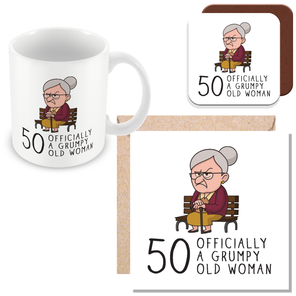 Grumpy Old Woman Any Age Birthday Mug Gift