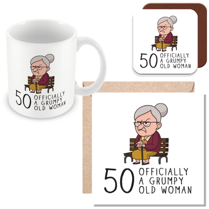 Grumpy Old Woman Any Age Birthday Mug Gift