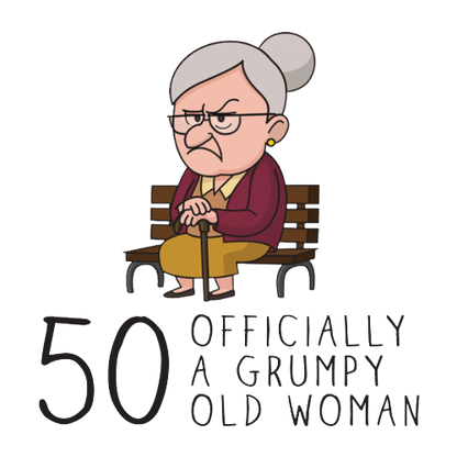 Grumpy Old Woman Any Age Birthday Mug Gift