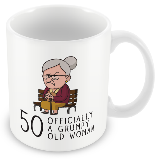 Grumpy Old Woman Any Age Birthday Mug Gift