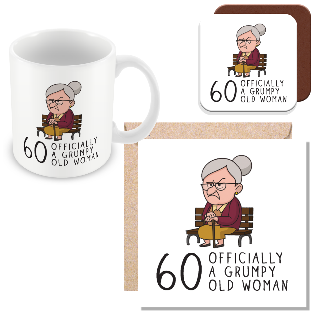 Grumpy Old Woman Any Age Birthday Mug Gift
