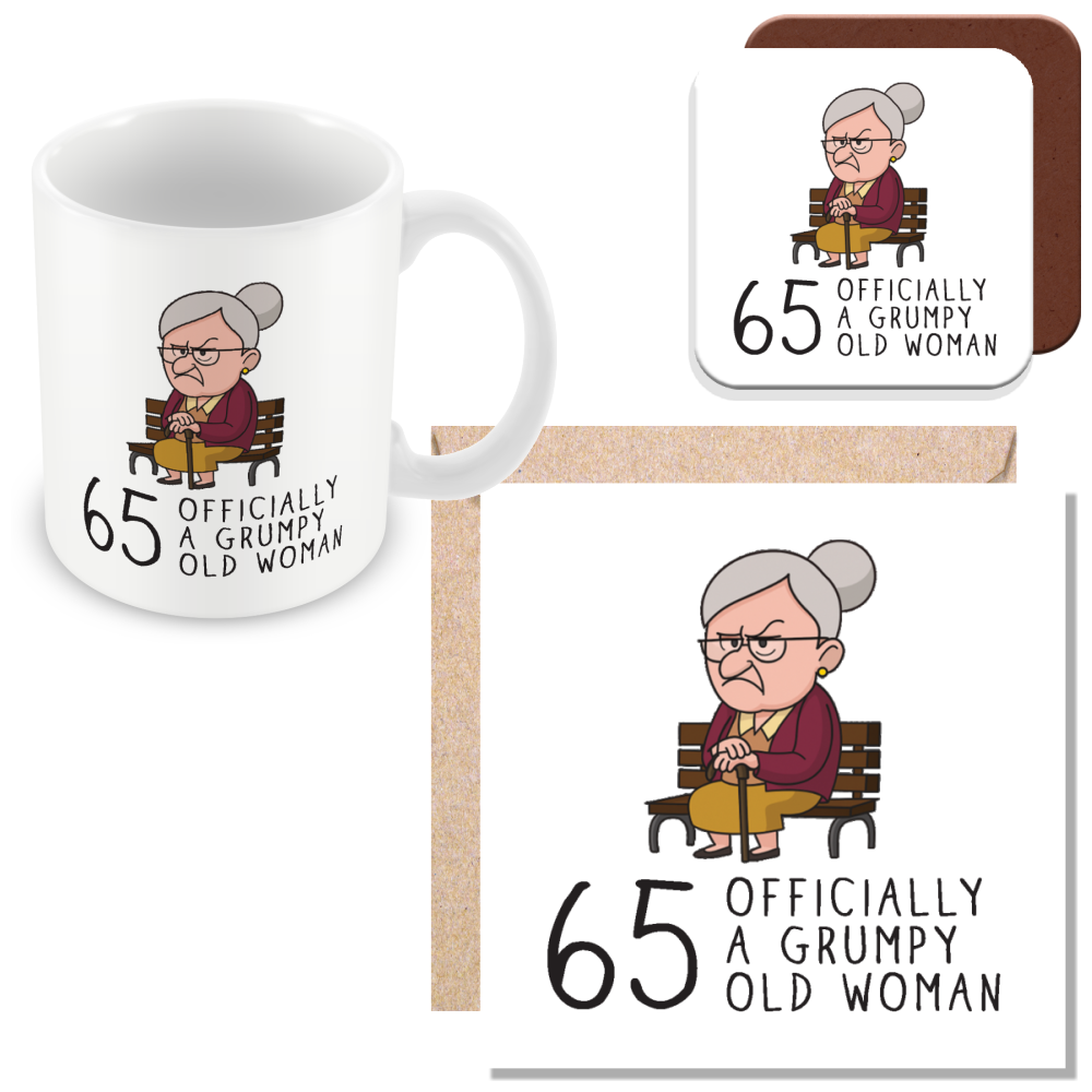 Grumpy Old Woman Any Age Birthday Mug Gift