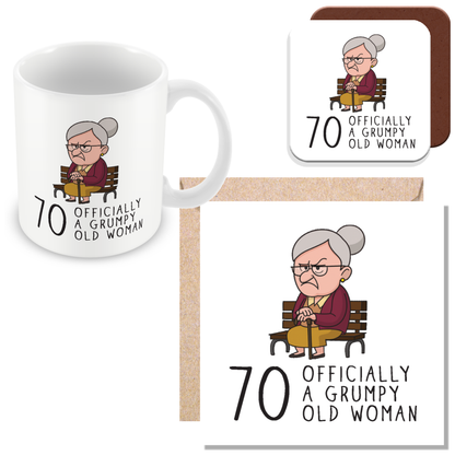 Grumpy Old Woman Any Age Birthday Mug Gift