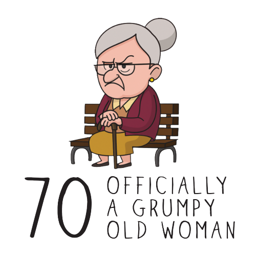 Grumpy Old Woman Any Age Birthday Mug Gift