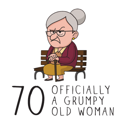 Grumpy Old Woman Any Age Birthday Mug Gift