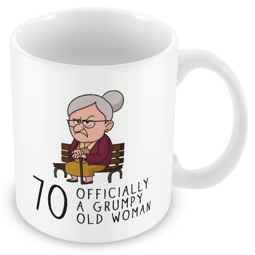 Grumpy Old Woman Any Age Birthday Mug Gift