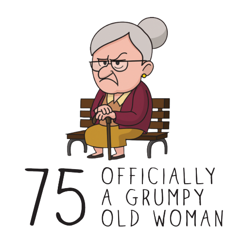 Grumpy Old Woman Any Age Birthday Mug Gift