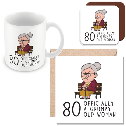 Grumpy Old Woman Any Age Birthday Mug Gift