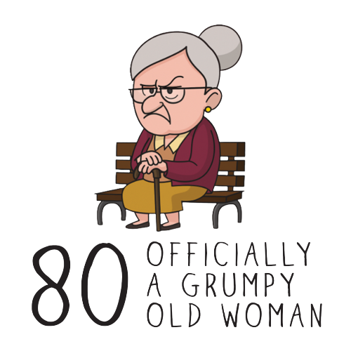 Grumpy Old Woman Any Age Birthday Mug Gift
