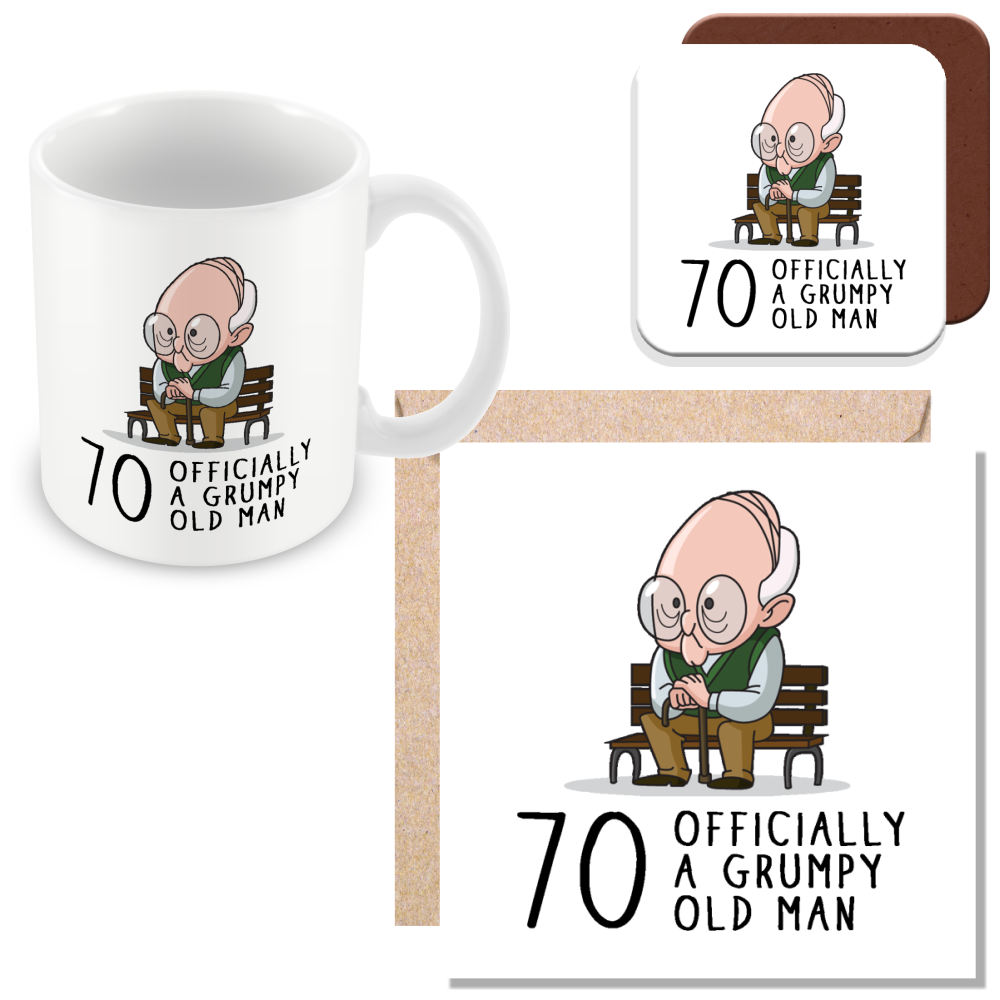Grumpy Old Man Any Age Birthday Mug Gift