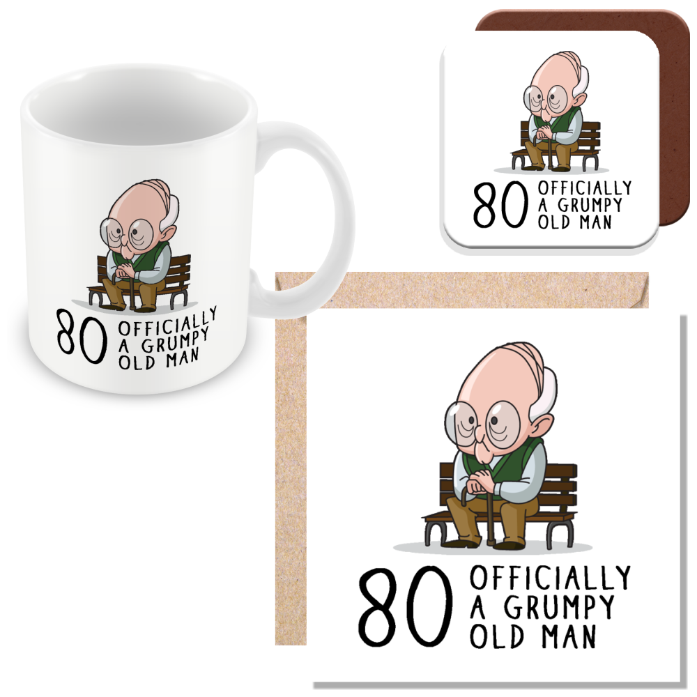 Grumpy Old Man Any Age Birthday Mug Gift