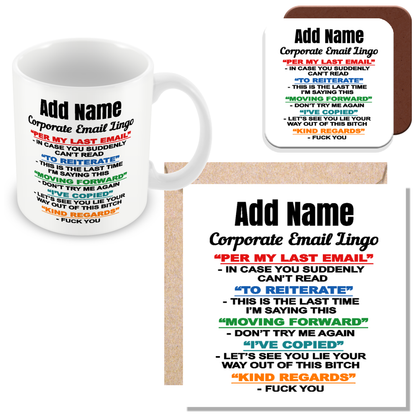 Funny Work Gift - Corporate Email Lingo