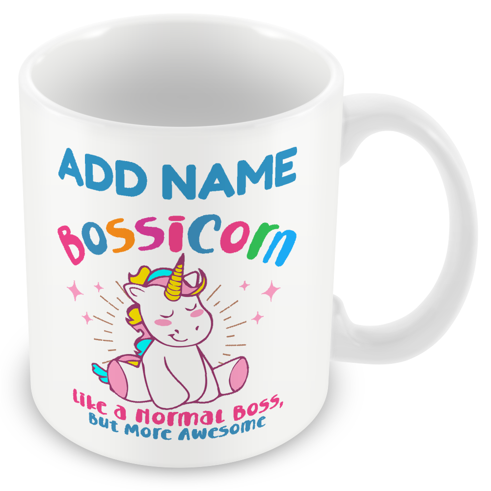 Boss Personalised Gift - Bossicorn Like A Normal Boss, But More Awesome