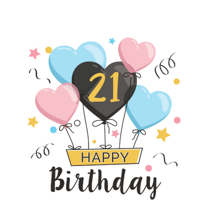 Birthday Balloons Design Gift