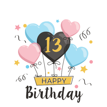 Birthday Balloons Design Gift