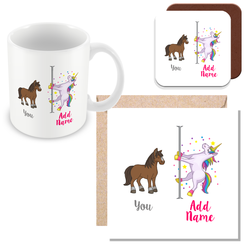 Personalised Unicorn Gift - Unicorn Pole Dancer