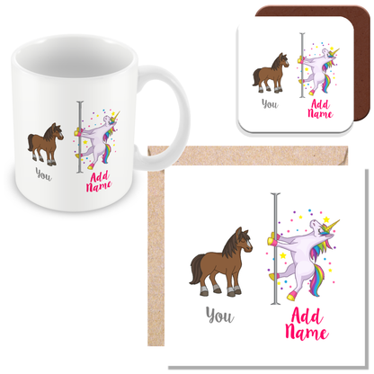 Personalised Unicorn Gift - Unicorn Pole Dancer