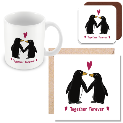 Penguins Together Forever Gift - Penguin Couple in Love