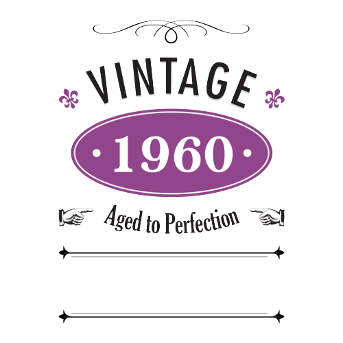 Vintage Year Personalised Gift