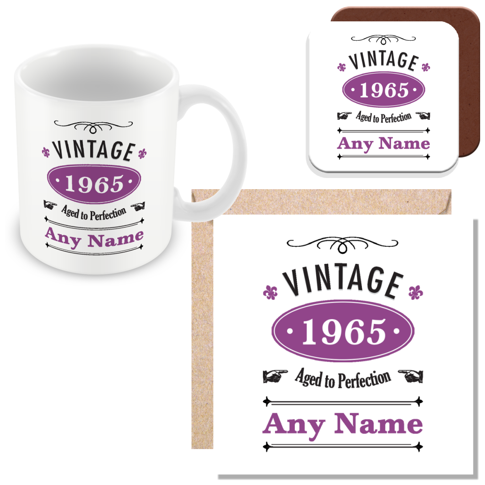 Vintage Year Personalised Gift
