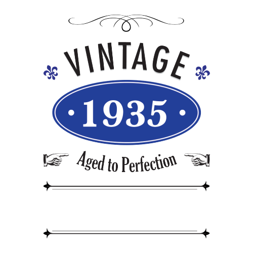 Vintage Year Personalised Gift