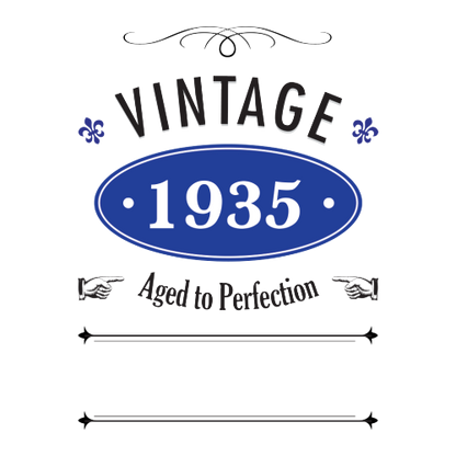 Vintage Year Personalised Gift