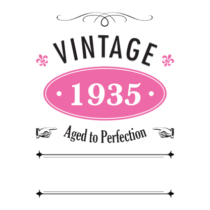 Vintage Year Personalised Gift