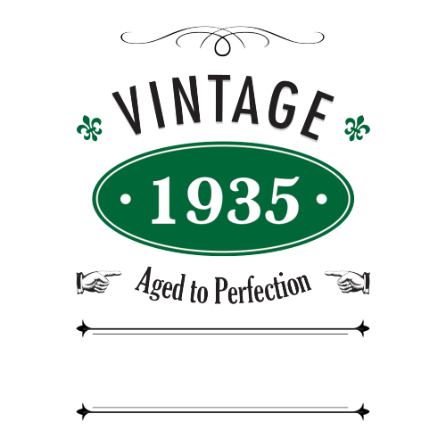 Vintage Year Personalised Gift