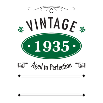 Vintage Year Personalised Gift