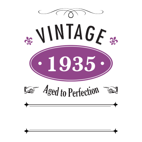 Vintage Year Personalised Gift