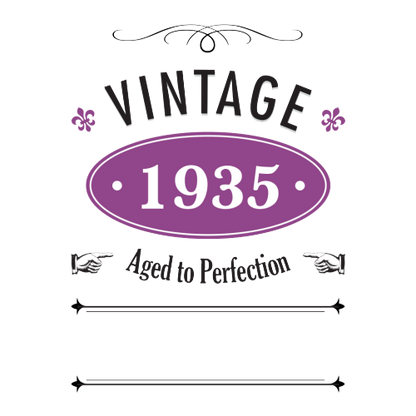 Vintage Year Personalised Gift