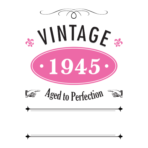 Vintage Year Personalised Gift