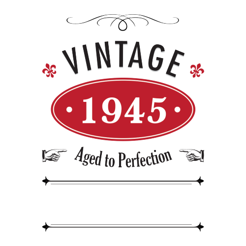 Vintage Year Personalised Gift