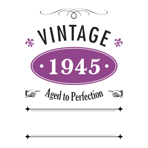 Vintage Year Personalised Gift