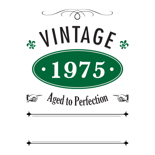 Vintage Year Personalised Gift