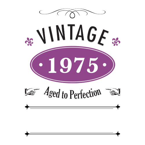 Vintage Year Personalised Gift