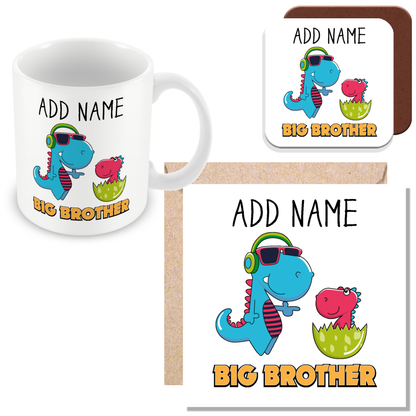 Personalised Big Brother Gift - Cool Dinosaur