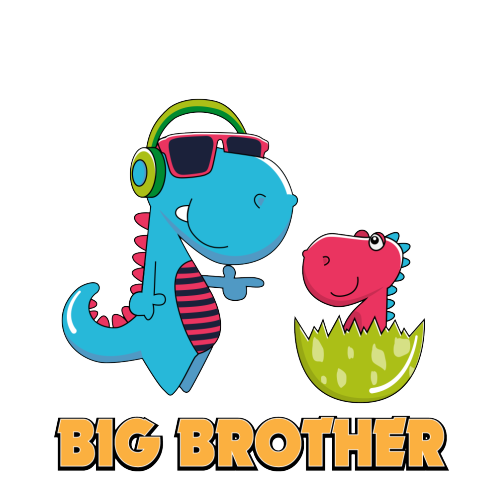 Personalised Big Brother Gift - Cool Dinosaur