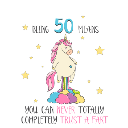 Rude Birthday Gift - Never Trust a Fart