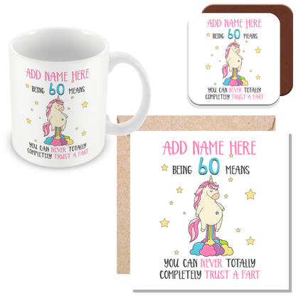 Rude Birthday Gift - Never Trust a Fart