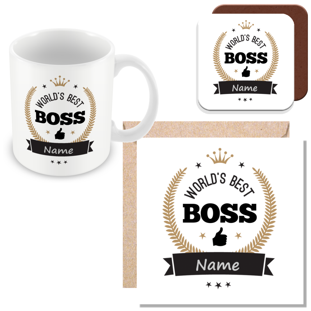 Worlds Best Colleague Gift - Personalise with Name and Job