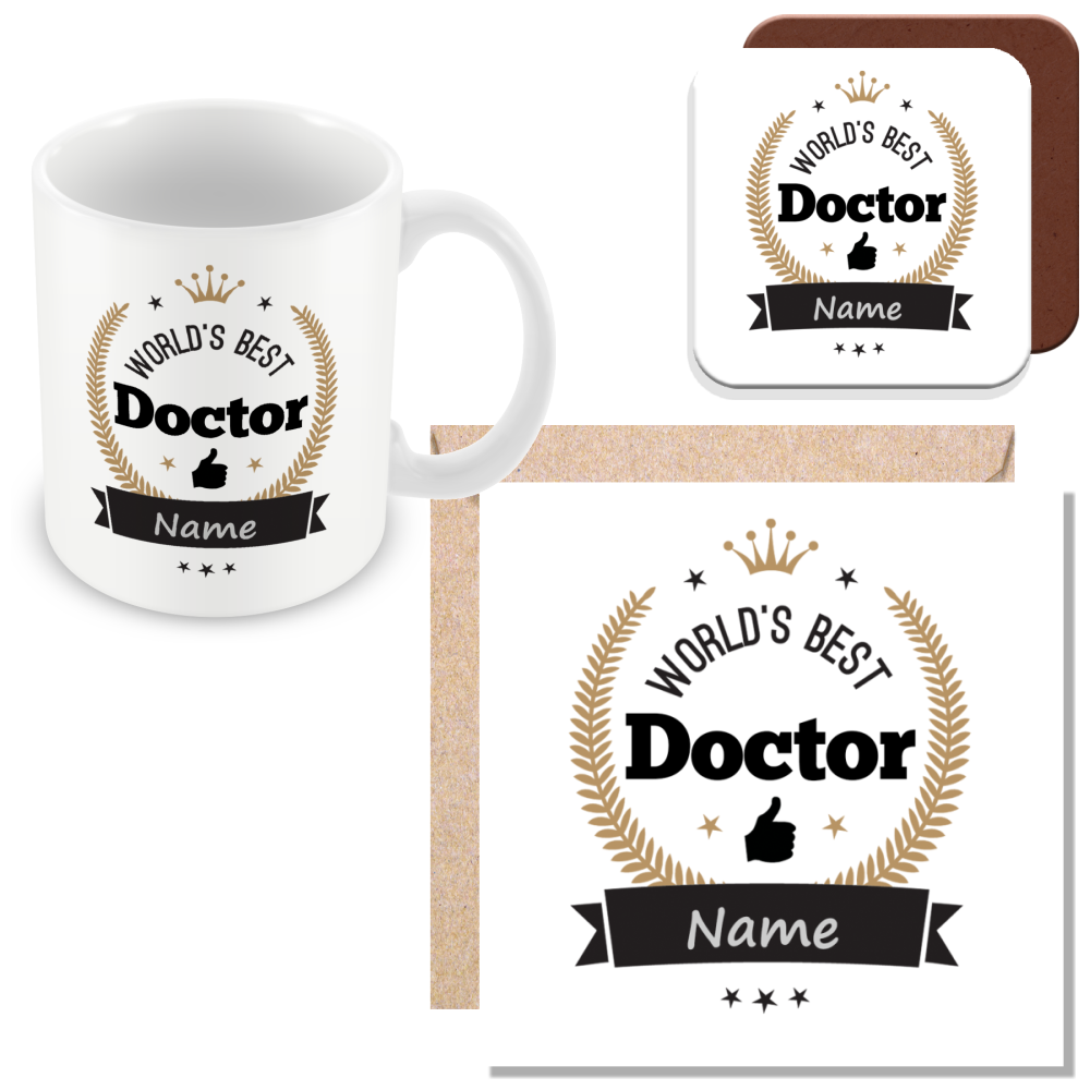 Worlds Best Colleague Gift - Personalise with Name and Job