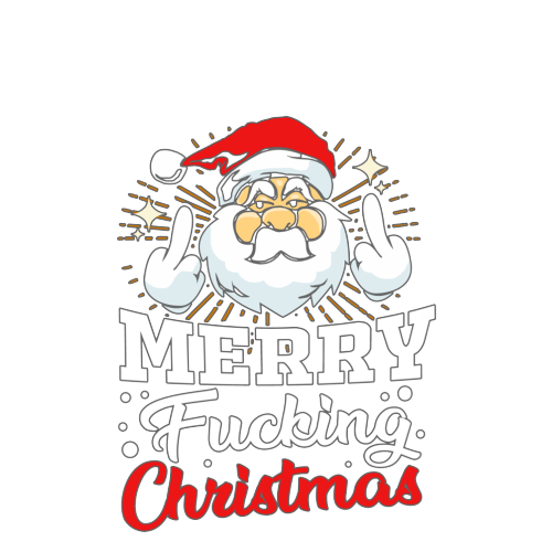 Christmas Secret Santa Gift - Merry Fucking Christmas - Personalised Mug