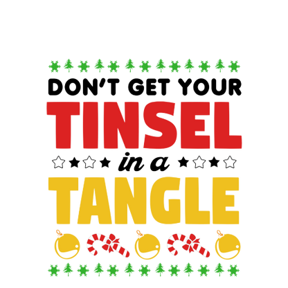Christmas Secret Santa Gift - Don't Get Your Tinsel In A Tangle - Personalised Mug
