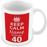 Keep Calm Birthday Mug