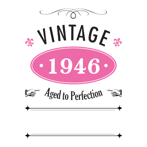 Vintage Year Personalised Gift