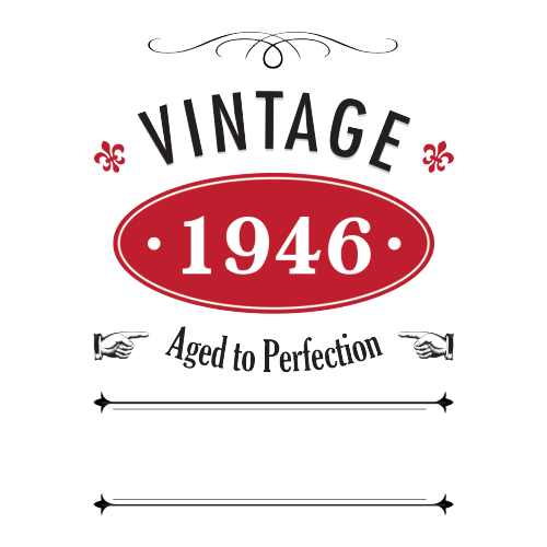 Vintage Year Personalised Gift