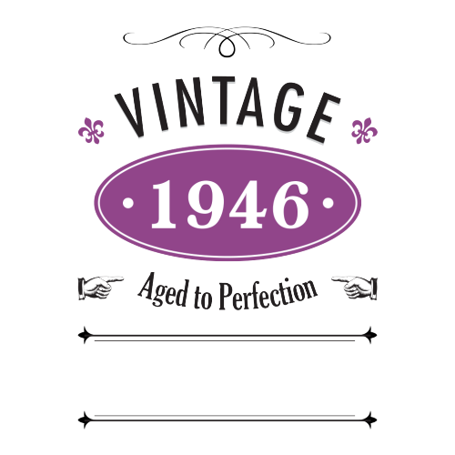 Vintage Year Personalised Gift