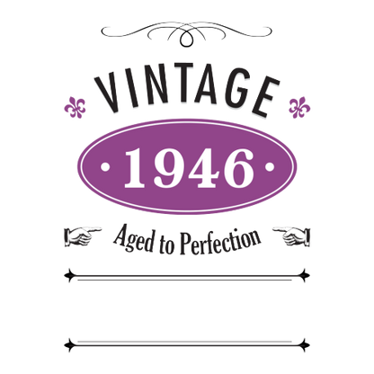 Vintage Year Personalised Gift