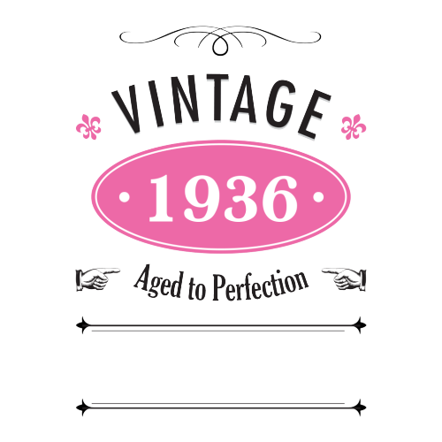 Vintage Year Personalised Gift